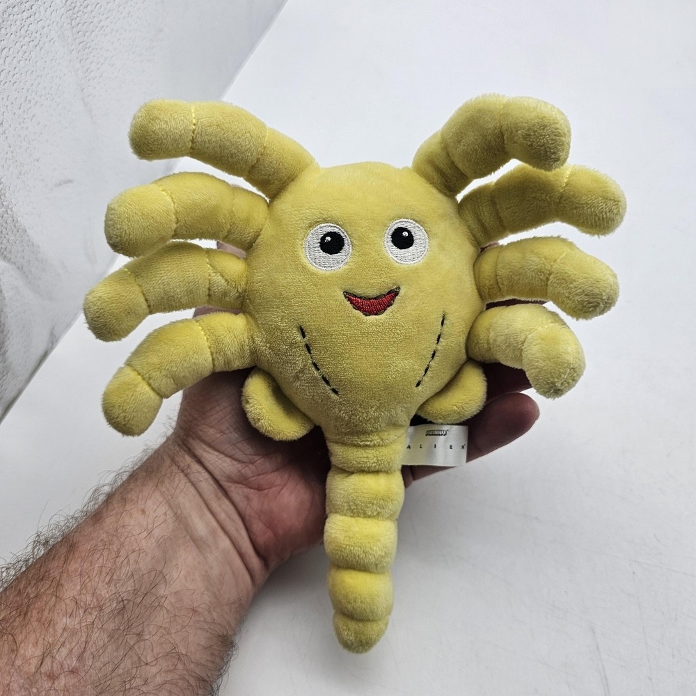 Kidrobot Alien Facehugger Plush Stuffed Toy Small Yellow Soft Cute Movie 2015